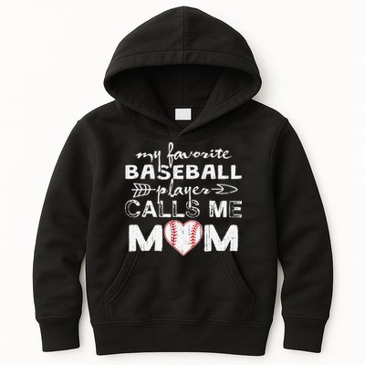 My Favorite Baseball Player Calls Me Mom, Mother's Day Kids Hoodie