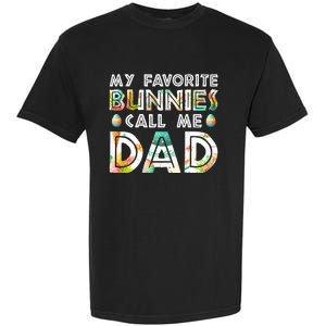 My Favorite Bunnies Call Me Dad Cute Family Garment-Dyed Heavyweight T-Shirt