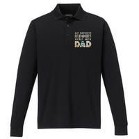 My Favorite Bunnies Call Me Dad Cute Family Performance Long Sleeve Polo