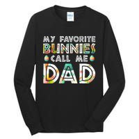 My Favorite Bunnies Call Me Dad Cute Family Tall Long Sleeve T-Shirt