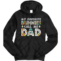 My Favorite Bunnies Call Me Dad Cute Family Tie Dye Hoodie