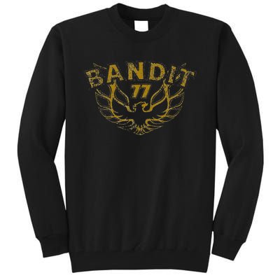 Men Funny Bandit 1977 Family Distressed Tall Sweatshirt