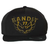 Men Funny Bandit 1977 Family Distressed Wool Snapback Cap