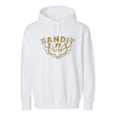 Men Funny Bandit 1977 Family Distressed Garment-Dyed Fleece Hoodie