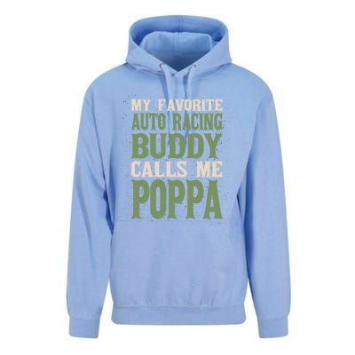 My Favorite Buddy Car Racing Poppa Auto Racing Dad Hobby Gift Unisex Surf Hoodie