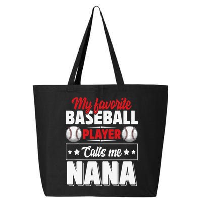 My Favorite Baseball Player Calls Me Nana Mother's Day 25L Jumbo Tote