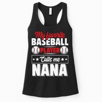My Favorite Baseball Player Calls Me Nana Mother's Day Womens Tank Top