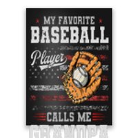 My Favorite Baseball Player Calls Me Grandpa Father’S Day Poster