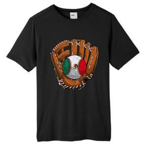 Mexico Flag Baseball Ball Softball Mexican Sport Player Tall Fusion ChromaSoft Performance T-Shirt