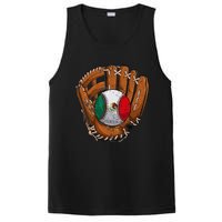 Mexico Flag Baseball Ball Softball Mexican Sport Player PosiCharge Competitor Tank