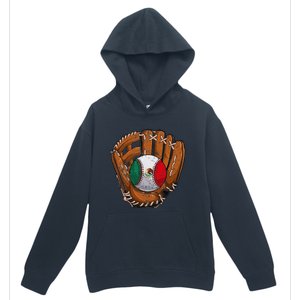 Mexico Flag Baseball Ball Softball Mexican Sport Player Urban Pullover Hoodie