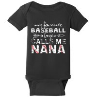 My Favorite Baseball Player Calls Me Nana Mother Day Baby Bodysuit