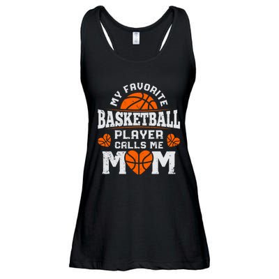 My Favorite Basketball Player Calls Me Mom Mothers Day Gifts Ladies Essential Flowy Tank