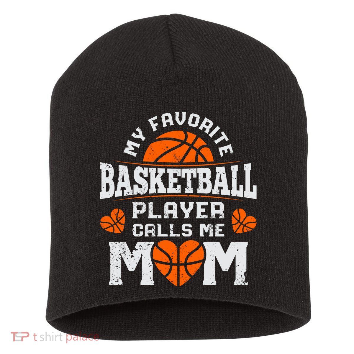 My Favorite Basketball Player Calls Me Mom Mothers Day Gifts Short Acrylic Beanie