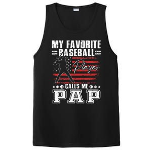 My Favorite Baseball Player Calls Me Pap American Flag PosiCharge Competitor Tank