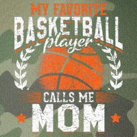 My Favorite Basketball Player Calls Me Mom Basketball Legacy Tie Dye Trucker Hat