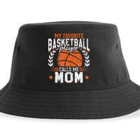 My Favorite Basketball Player Calls Me Mom Basketball Sustainable Bucket Hat