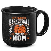 My Favorite Basketball Player Calls Me Mom Basketball 15oz Campfire Ceramic Mug
