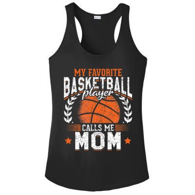 My Favorite Basketball Player Calls Me Mom Basketball Ladies PosiCharge Competitor Racerback Tank
