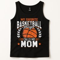My Favorite Basketball Player Calls Me Mom Basketball Tank Top