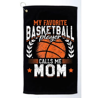 My Favorite Basketball Player Calls Me Mom Basketball Golf Towel