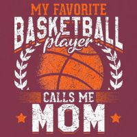 My Favorite Basketball Player Calls Me Mom Basketball 16oz Travel Tumbler