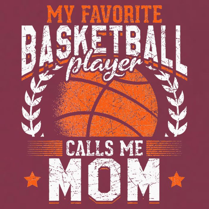 My Favorite Basketball Player Calls Me Mom Basketball 16oz Travel Tumbler