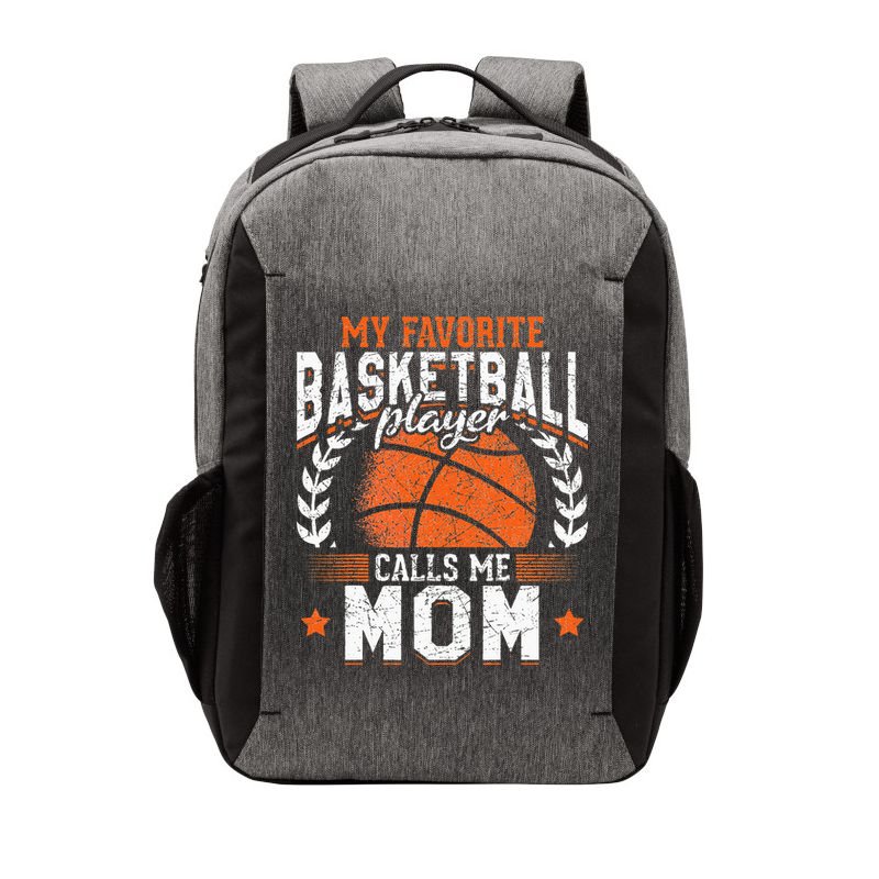 My Favorite Basketball Player Calls Me Mom Basketball Vector Backpack