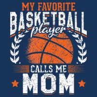 My Favorite Basketball Player Calls Me Mom Basketball Infant Baby Jersey Bodysuit