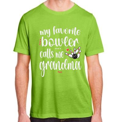 My Favorite Bowler Calls Me Bowling Grandma Adult ChromaSoft Performance T-Shirt