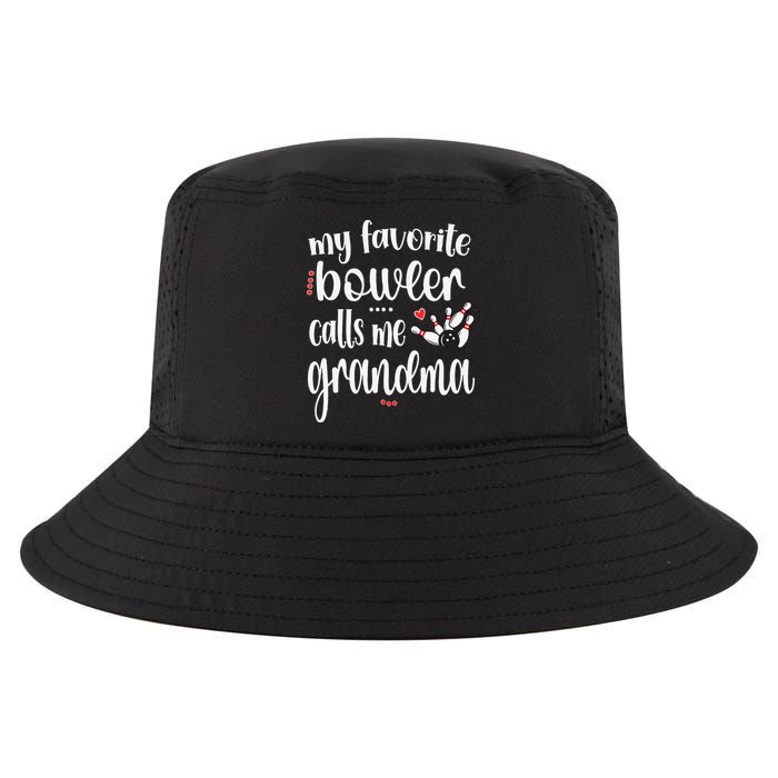 My Favorite Bowler Calls Me Bowling Grandma Cool Comfort Performance Bucket Hat
