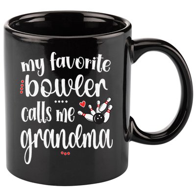 My Favorite Bowler Calls Me Bowling Grandma 11oz C Handle Ceramic Mug