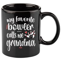 My Favorite Bowler Calls Me Bowling Grandma 11oz C Handle Ceramic Mug