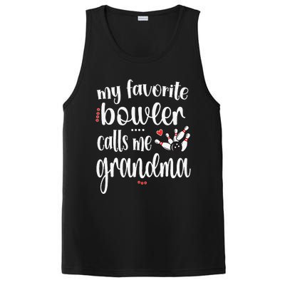 My Favorite Bowler Calls Me Bowling Grandma PosiCharge Competitor Tank