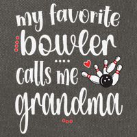 My Favorite Bowler Calls Me Bowling Grandma Cotton Canvas Backpack