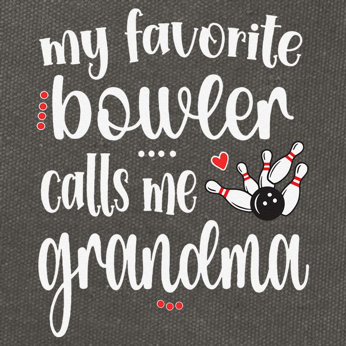 My Favorite Bowler Calls Me Bowling Grandma Cotton Canvas Backpack