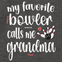 My Favorite Bowler Calls Me Bowling Grandma Vector Backpack