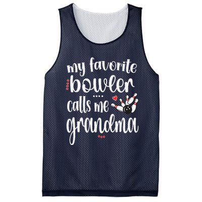 My Favorite Bowler Calls Me Bowling Grandma Mesh Reversible Basketball Jersey Tank