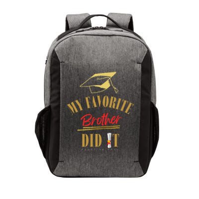 My Favorite Brother Did It Proud Grad Graduation Vector Backpack