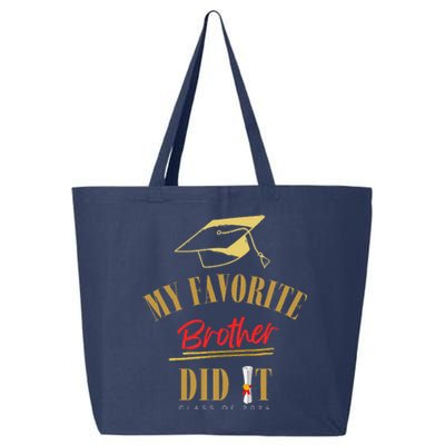 My Favorite Brother Did It Proud Grad Graduation 25L Jumbo Tote