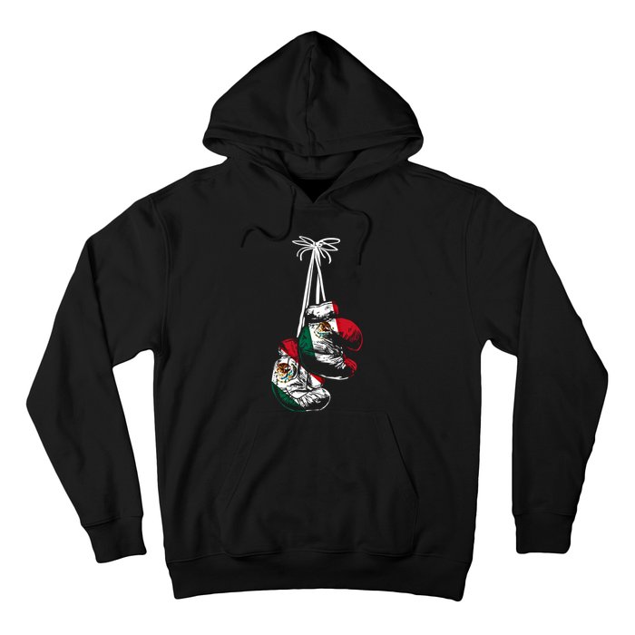 Mexican Flag Boxer Boxing Gloves Boxing Cool Gift Hoodie