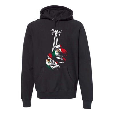 Mexican Flag Boxer Boxing Gloves Boxing Cool Gift Premium Hoodie