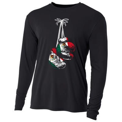 Mexican Flag Boxer Boxing Gloves Boxing Cool Gift Cooling Performance Long Sleeve Crew