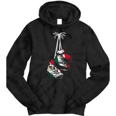 Mexican Flag Boxer Boxing Gloves Boxing Cool Gift Tie Dye Hoodie