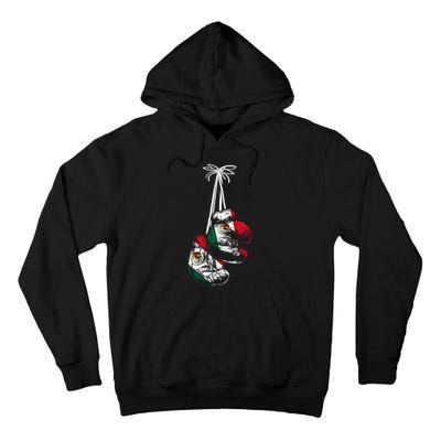 Mexican Flag Boxer Boxing Gloves Boxing Cool Gift Tall Hoodie