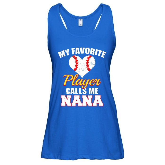 My Favorite Baseball Player Calls Me Nana Gift Ladies Essential Flowy Tank