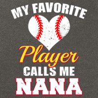 My Favorite Baseball Player Calls Me Nana Gift Cotton Canvas Backpack