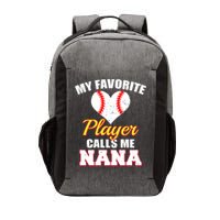My Favorite Baseball Player Calls Me Nana Gift Vector Backpack