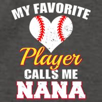 My Favorite Baseball Player Calls Me Nana Gift Vector Backpack
