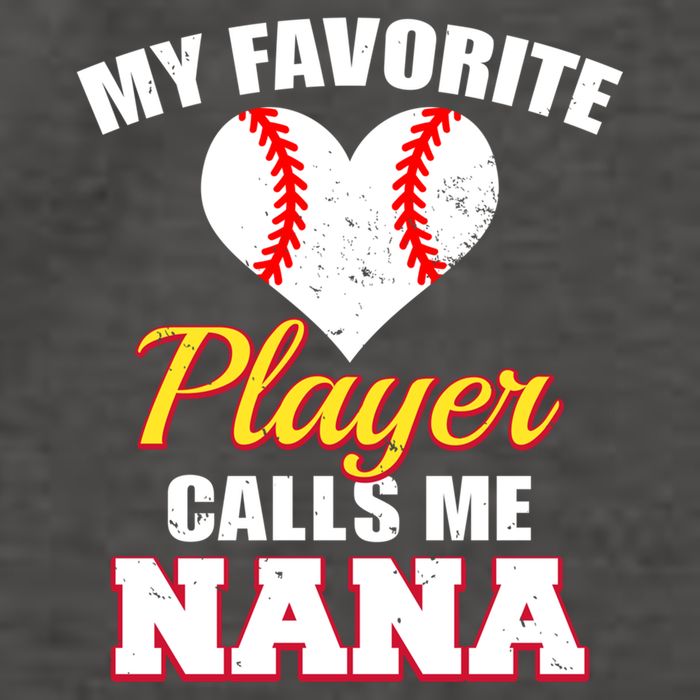 My Favorite Baseball Player Calls Me Nana Gift Vector Backpack